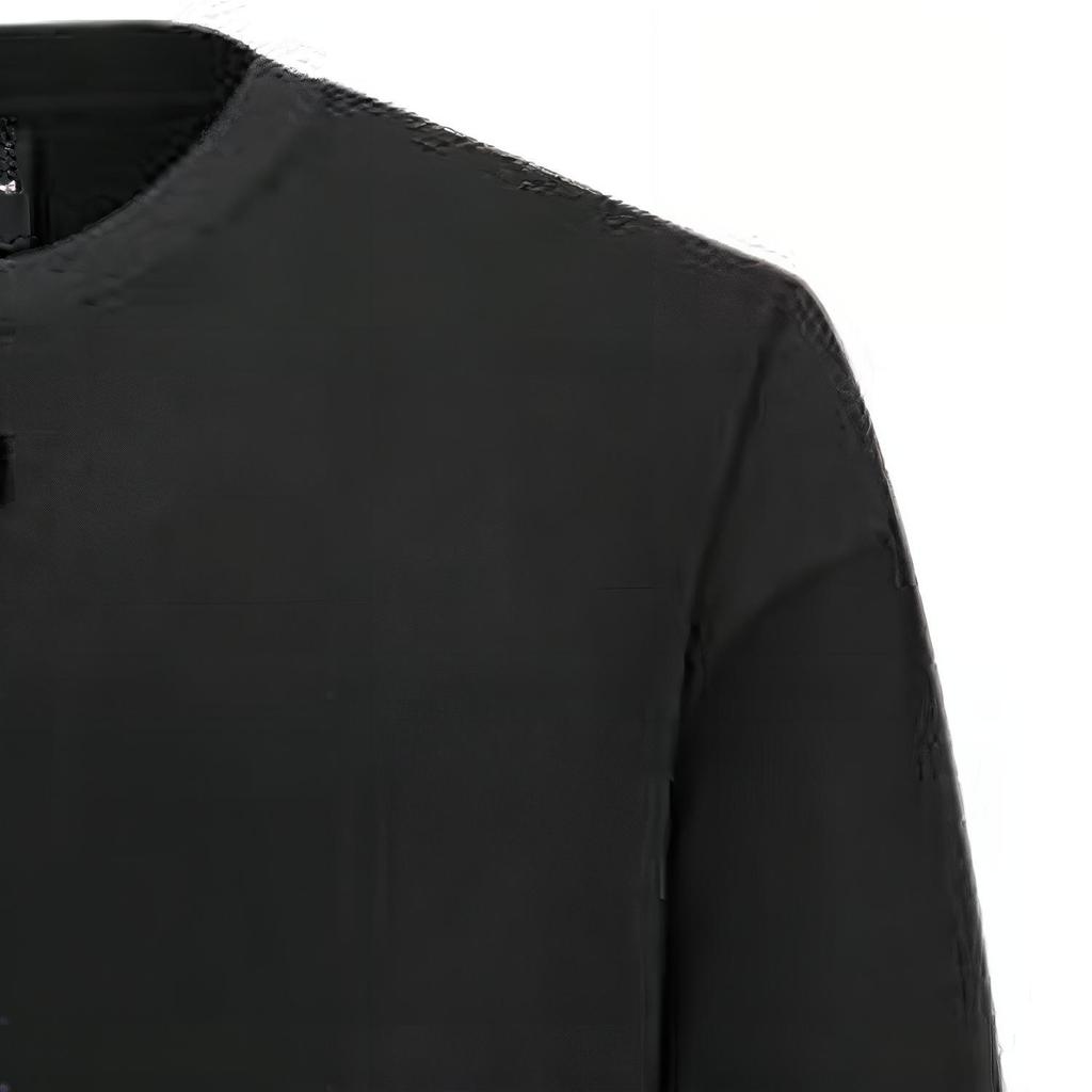 Armani Exchange FW22 Einfarbig Rundhals Pullover Langarm Sweatshirt Herren sweatshirt Schwarz 6LZMKC-ZJBVZ-1200