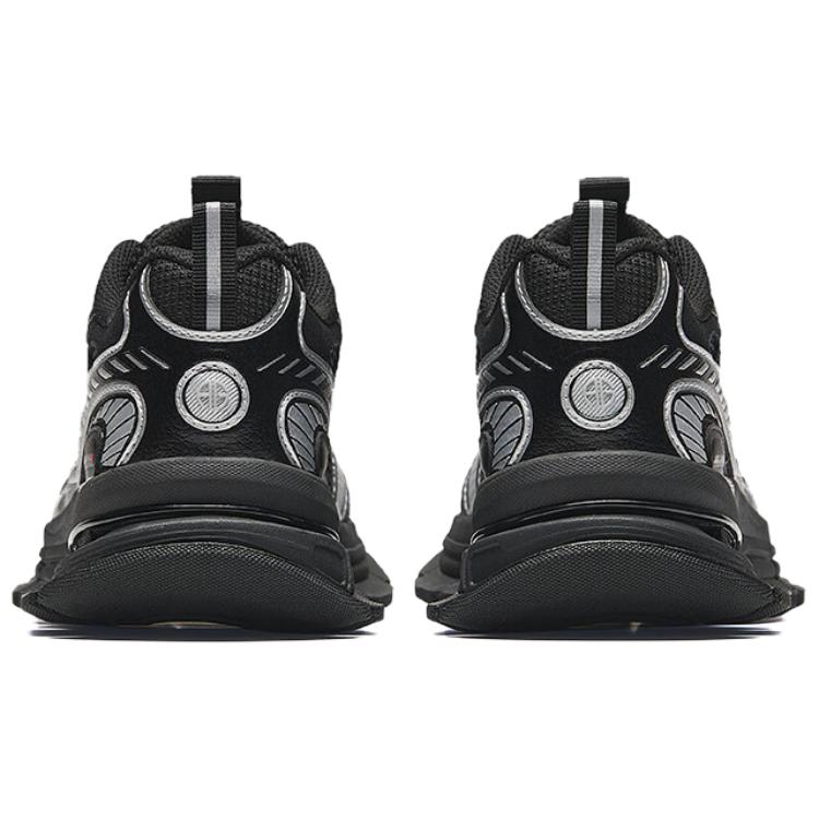Anta Champion Series AG-G01 Fashion Trend Non-Slip Low-Top Casual Shoes Women sneakers Black Silver 122438805A-1