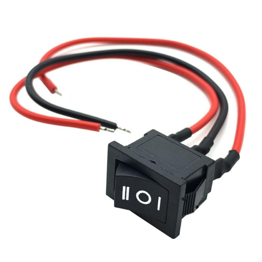 10Pcs Pre-Wired Mini Rocker Switch ON/OFF Toggle Switch Controller Power Switch Boat Marine
