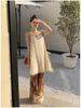 Women's Niche Lace Camisole Dress, Spring 2026 - New Slimming A-line Mini Skirt with Drawstring for Layering and Style.