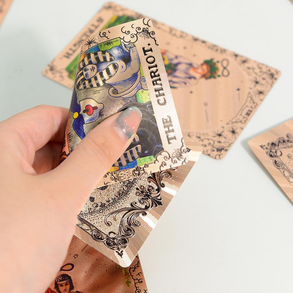 78 Roze Goud Tarotkaarten - Waterdicht Rider-Waite Deck