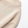 Women's Spring 2025 Round Neck Single-Breasted Color Block Patchwork Knit Top