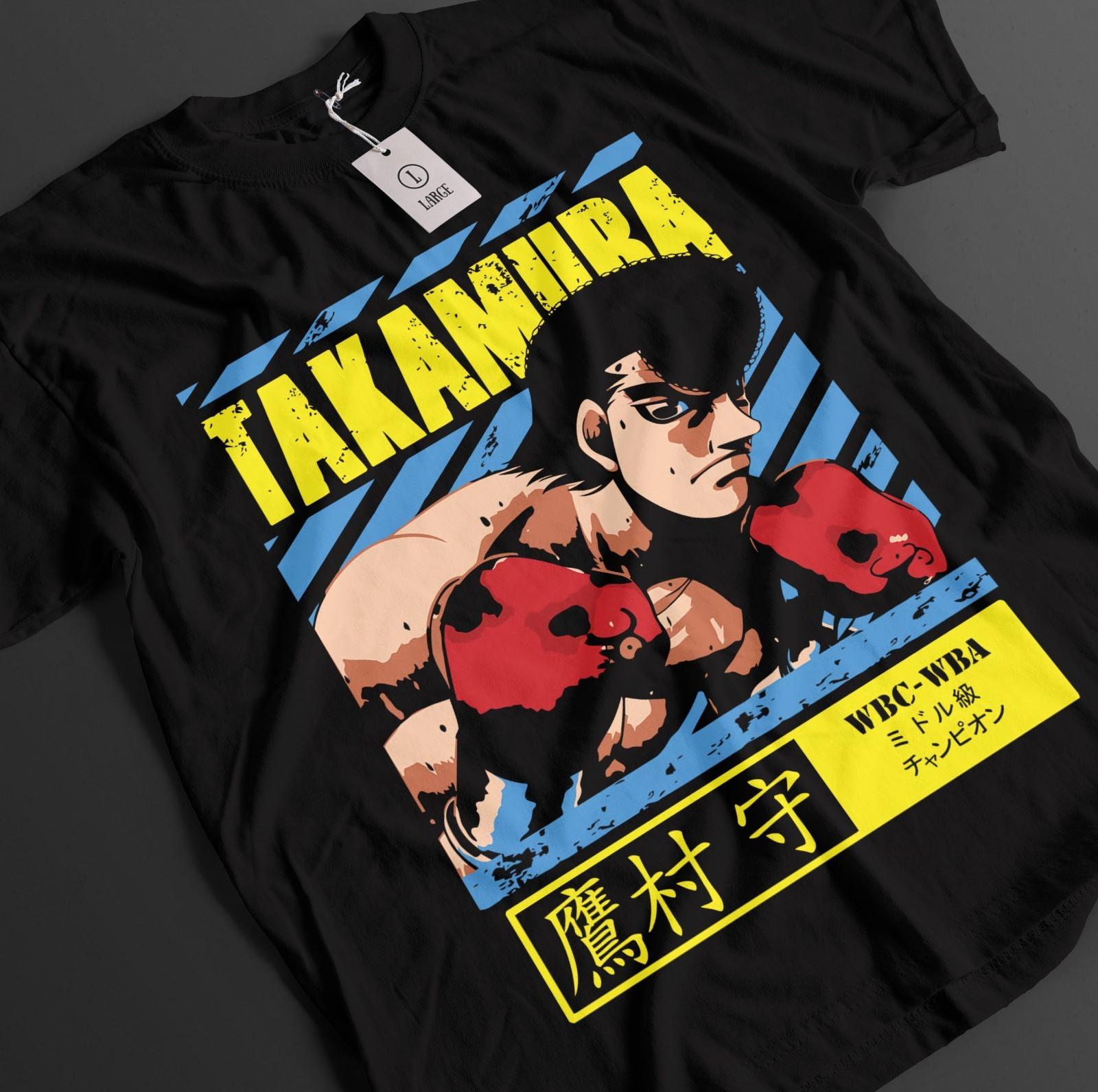 Футболка Hajime No Ippo Футболка Takamura Футболка Miyata Топ Kimura Aoki Fighting Аниме Футболка XL