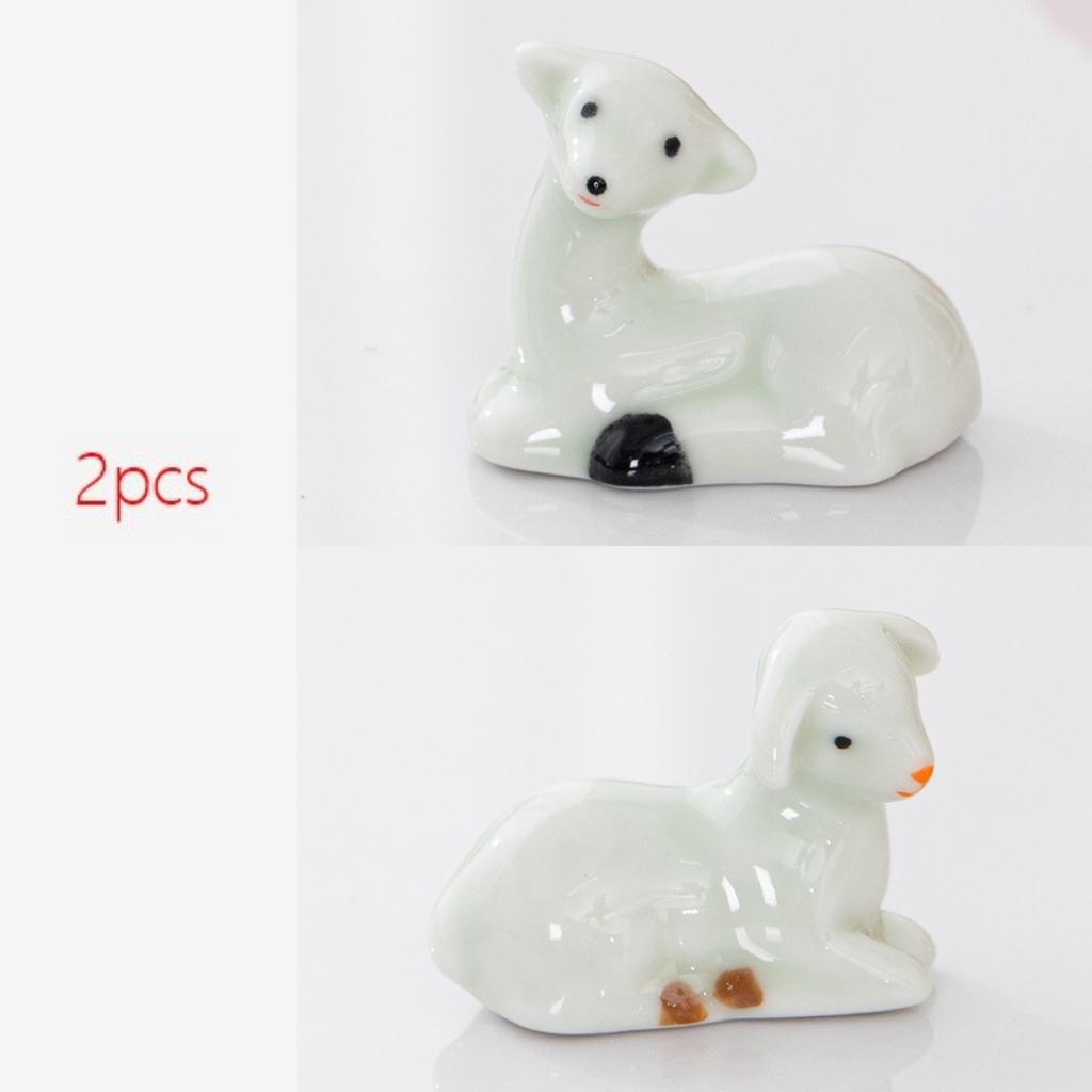 1/2 PCS Sheep Ceramic Chopstick Holder Japanese Style Tableware Underglaze Restaurant Simple Spoon Bracket Utensil for Kitchen
