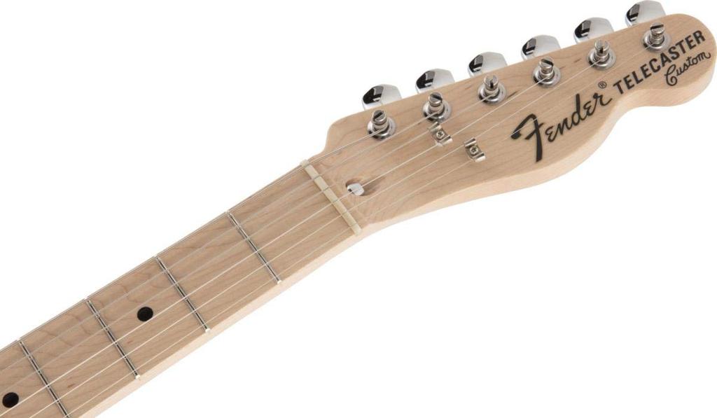 Fender Elektrická kytara vyrobená v Japonsku Tradiční 70. léta Maple Black Telecaster® Custom, hmatník,