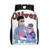 Pink Oliver Tree  American Singer Backpack for Men Women Cool Student Work Daypack  College Canvas Bags with Pocket