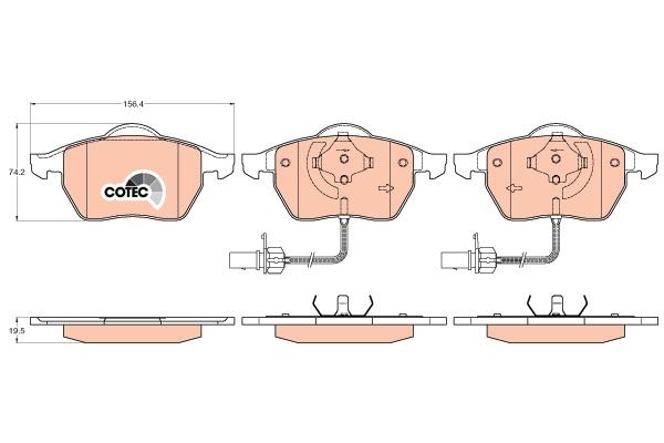 Trw Brake Pads Gdb1307 Rozmiar 008