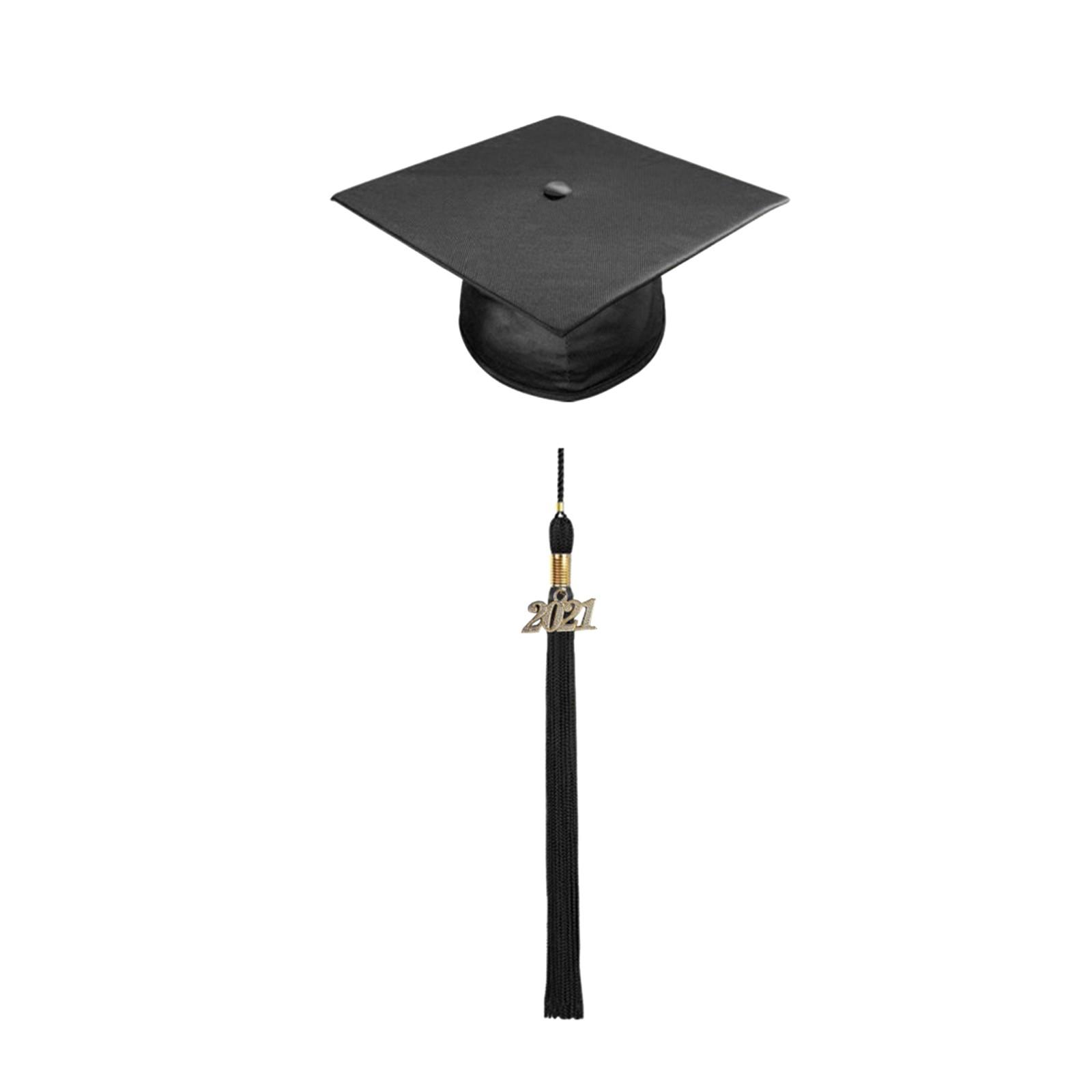 

(SU)Детская шапка с кисточкой и подвеска на выпускной дошкольного и детского сада 2020 года One size чёрный