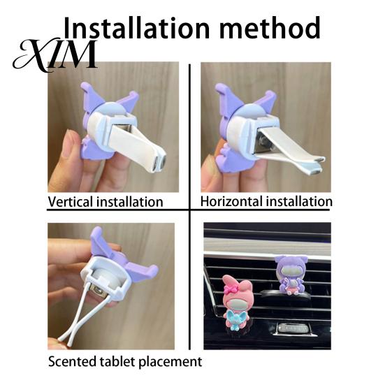Car Air Freshener 10Pcs Fragrance Tablet Long Lasting Replacement Solid Scent Vent Clip Refill Vehicle Supplies Aromatherapy