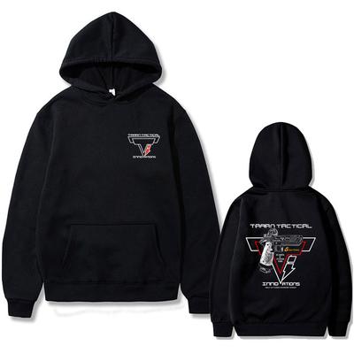 Taran Tactical Pistolen-Print Super Elastischer Hoodie Unisex Mode Übergroße Streetwear Männer Frauen Vintage Lässige Pullover Hoodies