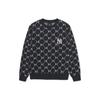 MLB Diamond Old Flower Rundhals Langarm Frühjahrs-Sweatshirt Unisex-Sweatshirt Schwarz 3AMTM0141-50BKS