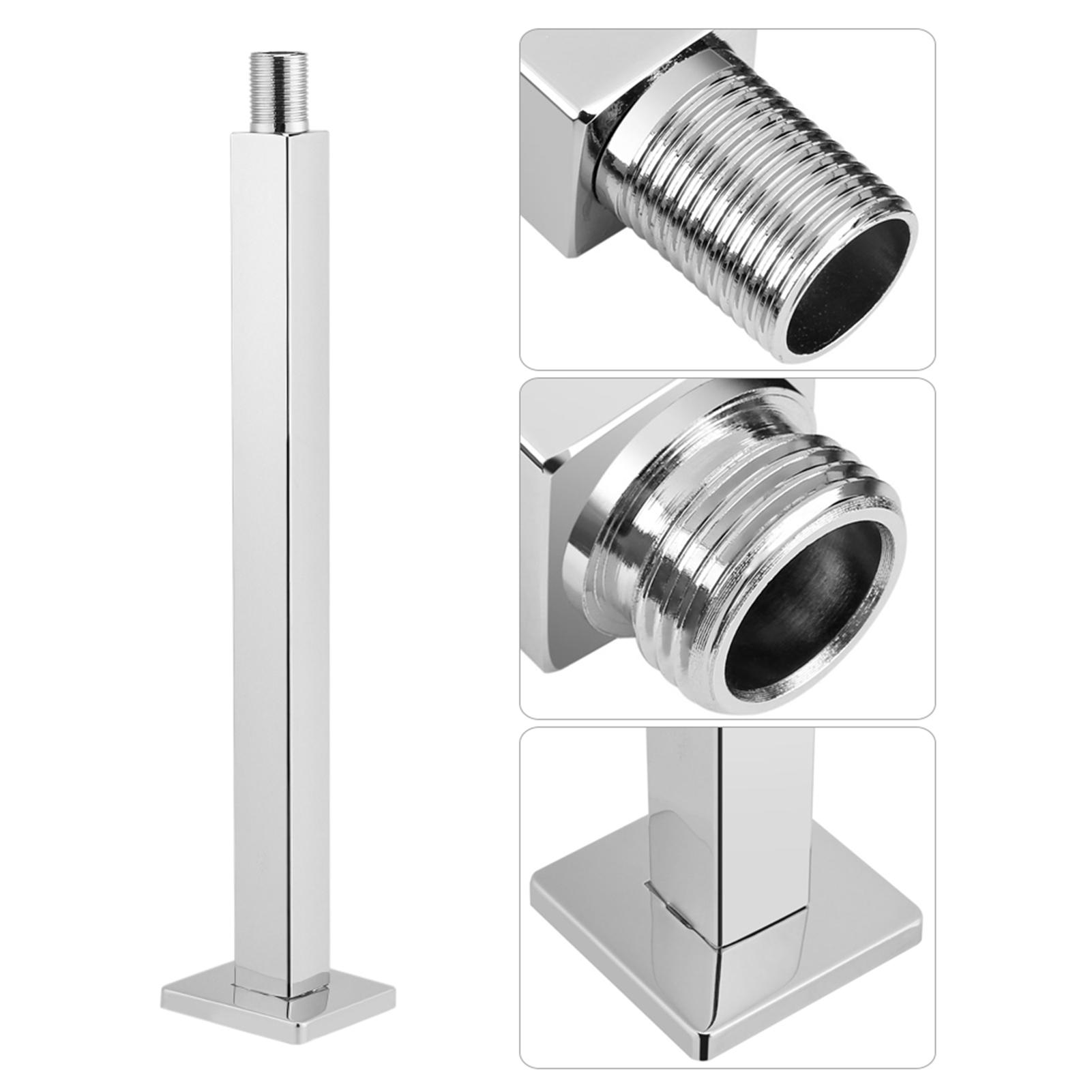 

30cm Ceiling Shower Extension Wall Mount with Cover, Stainless Steel Bathroom Shower Hd Tool, Convenient for Families
