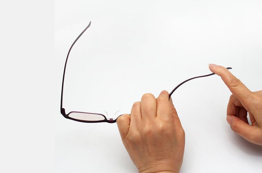 [Eschenbach] Reading MEGANE II Senior Glasses, Ready-Made Reading Glasses (Purple, 1.5)