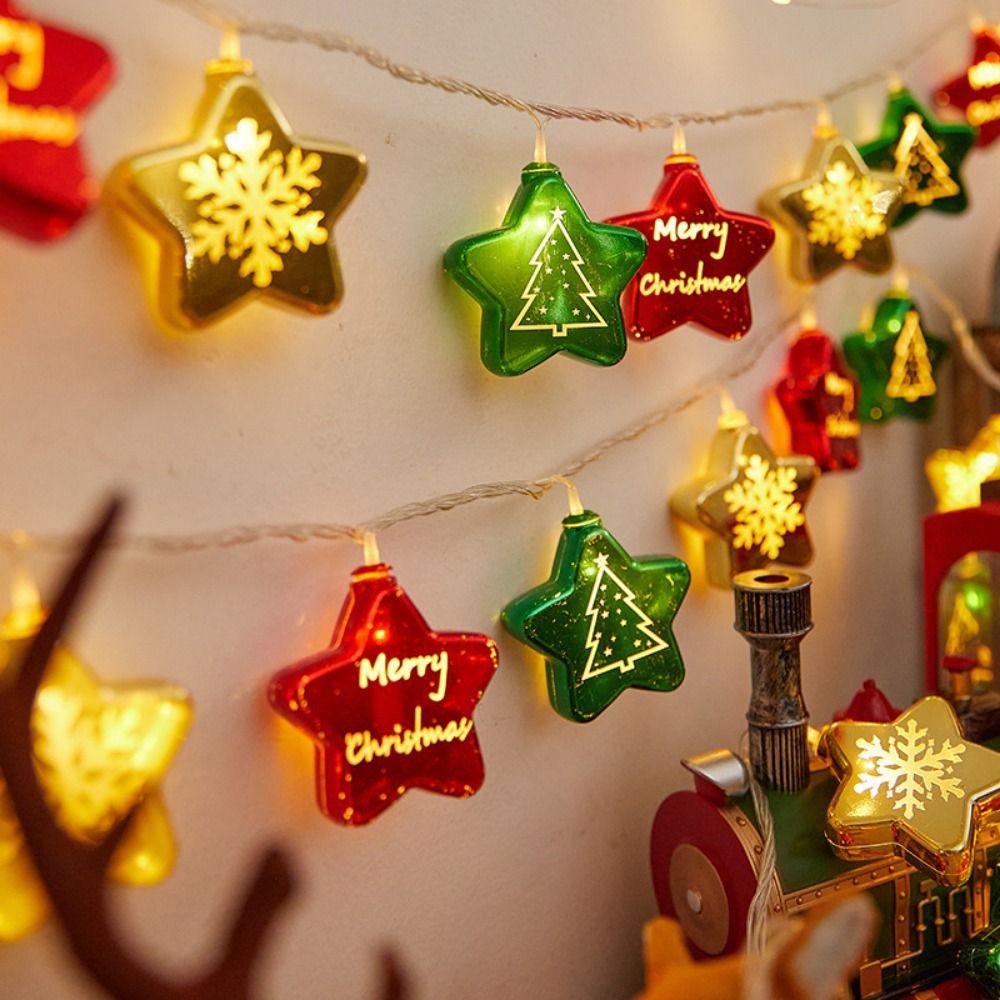 Decorative Christmas Ball Star LED Light String 1.5/3M Twinkle Star String Light  Party
