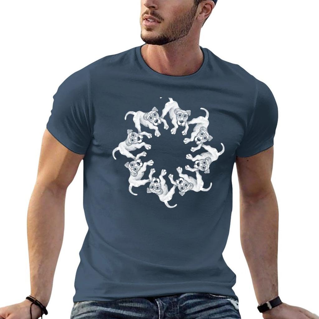 Pf Magic Petz Leaping Mutt Dog Pattern TShirt Oversized T Shirt Cute Clothes T Shirt Unisex 100 Cotton