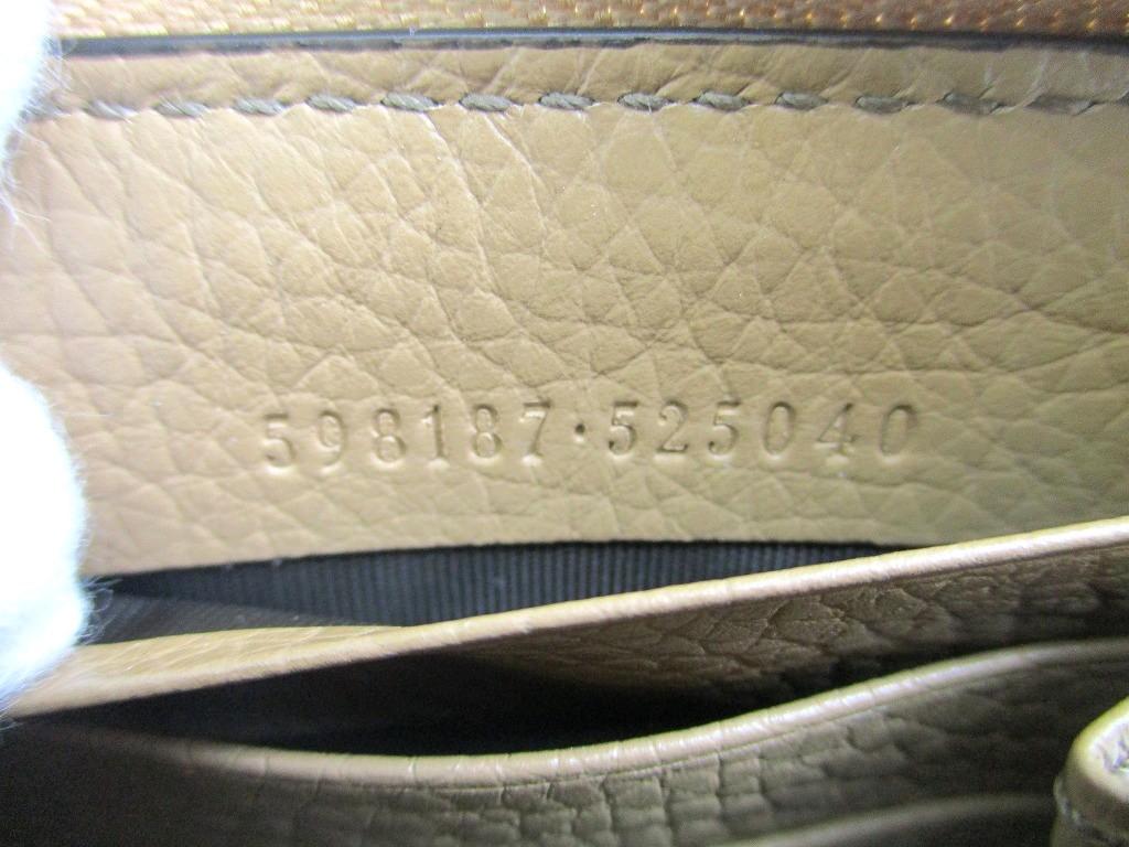 Authentic GUCCI Interlocking G Black Leather Round Zip Long Wallet #a846  Refurbished