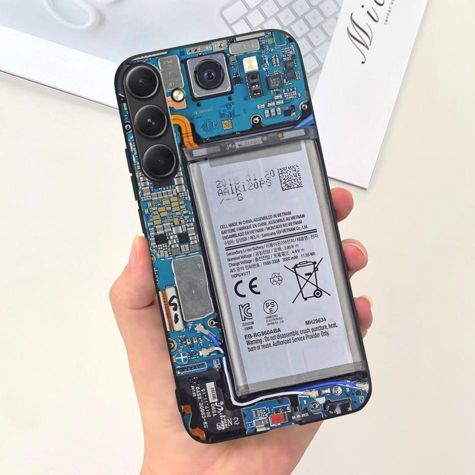 For Samsung Galaxy A55 Phone Case Samsung A55 5G SM-A556B Fashion Moon Pattern Soft Silicon Back Cover