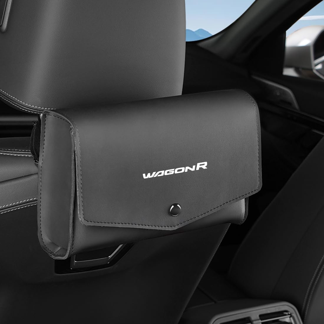 

Wagon R Compatible Tissue Car Tissue Box 7cm Car Tissue Sun Visor Headrest PU Magnetic Easy for Wagon Custom Smile Case, Compatible, Thick, Cover,