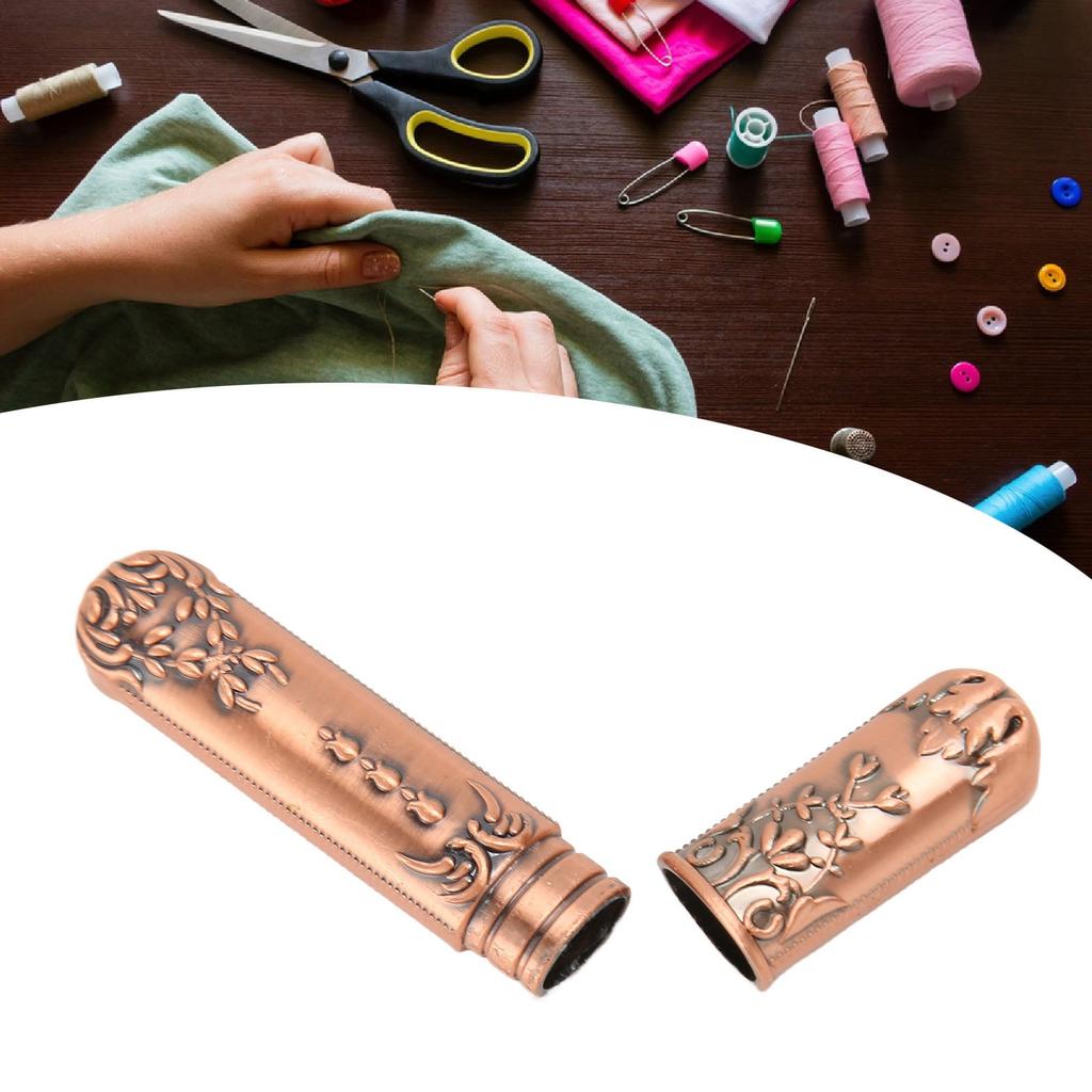 Nähnadeletui Vintage tragbarer Metall-Sticknadelhalter für Handnähnadeln