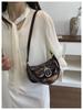 Korean Retro Light Luxury Baguette Shoulder Bag - Large Capacity, Simple Commute Style