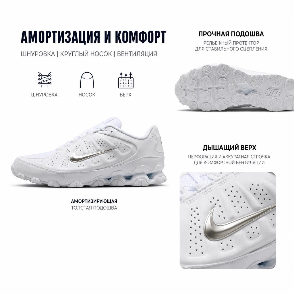 Nike Reax 8 Cushioning Comfortable Low Top Running Shoes Men Sneakers IR5118-100
