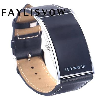 Armbanduhr LED Digital Herren Datumsanzeige Rechteckuhr für Dating
