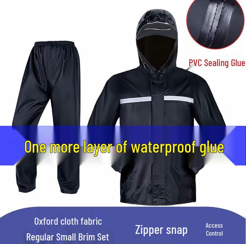 Men's Motorcycle Raincoat and Pants Set - Split Type, Stormproof Riding Gear