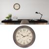 Vintage Wall Clock Silent Quartz Movement Round Decorative Retro Hanging Clock for Living Room Bedroom 12 Inch