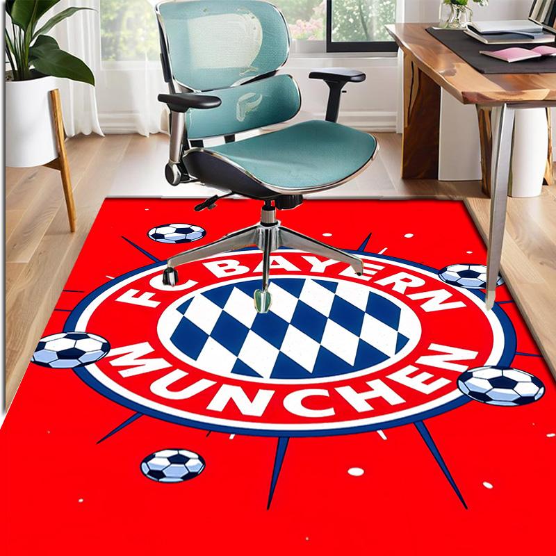 FC Bayern Pattern Rug, Indoor/Outdoor Mat, for Picnic, Gameroom, Bedroom, Office, Living Room, Home Decor Carpet, Birthday Gift