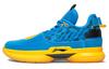 WOW 7 Cushioning Slip Resistant Abrasion Resistant Low Top Basketball Shoes Men's Blue Yellow ABAN079-35