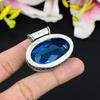 Tanzanite Quartz Gemstone Handmade 925 Steling Silver Jewelry Pendant 1.38" KG-327