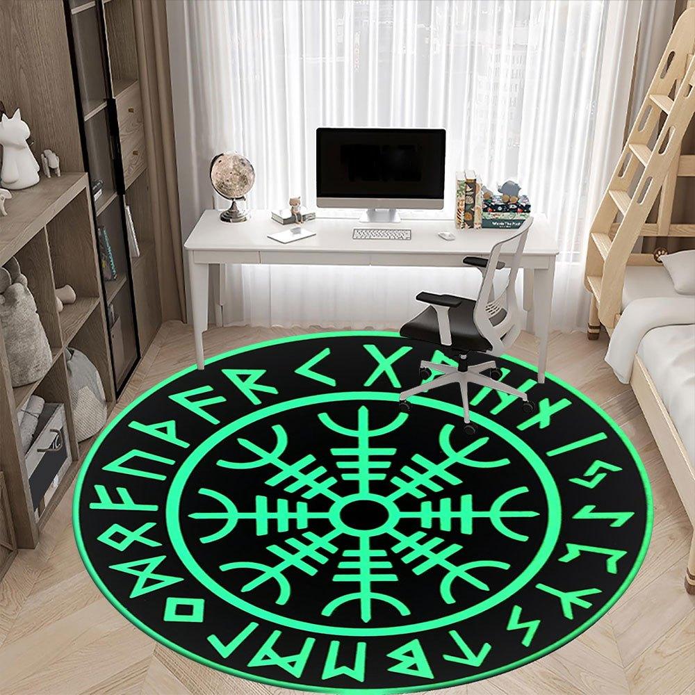Viking Vegvisir Compass Norse Runes Sticker Decal - Waterproof & UV Resistant - Perfect for Cars, Laptops, Skateboards, Lockers, Walls, Windows, Doors
