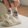 Women's Cute Bear Socks - Winter Thermal Mid-Calf Socks, Fall/Winter Cute Socks
