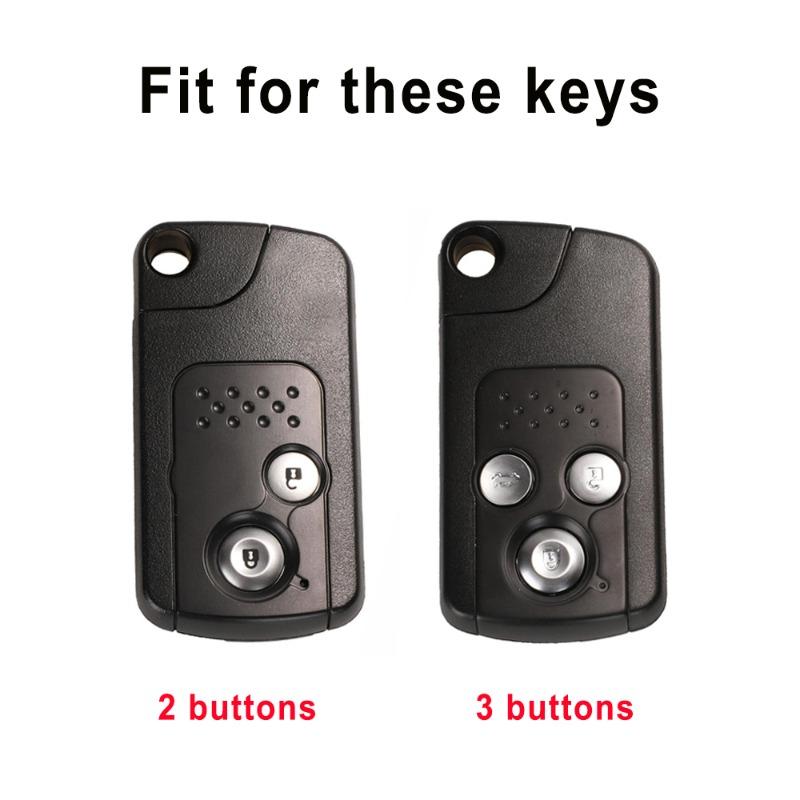 2/3 butoane carcasă suport pentru cheie auto Honda CRV Fit Shuttle Fried Freed Spike StepWGN RG1 Spada CRZ TPU carcasă protectoră pentru cheie auto