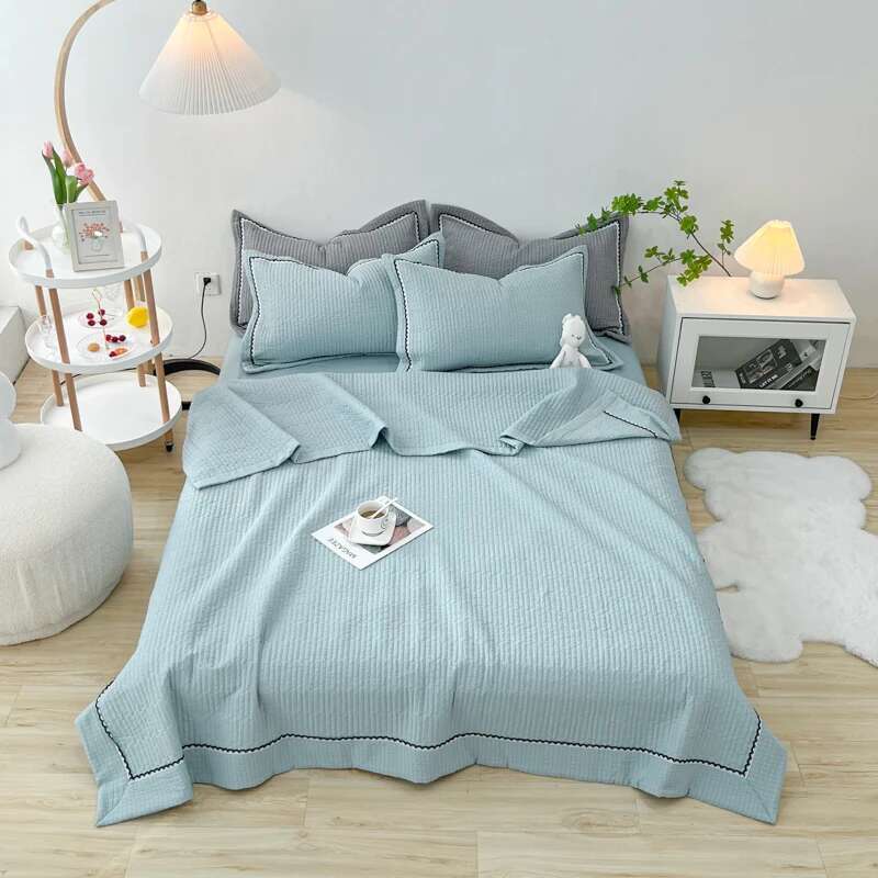 Bubble Yarn Blanket - Single/Queen Size Summer Bedspread, Lace Quilt for Bed & Sofa (Pillowcase Sold Separately)