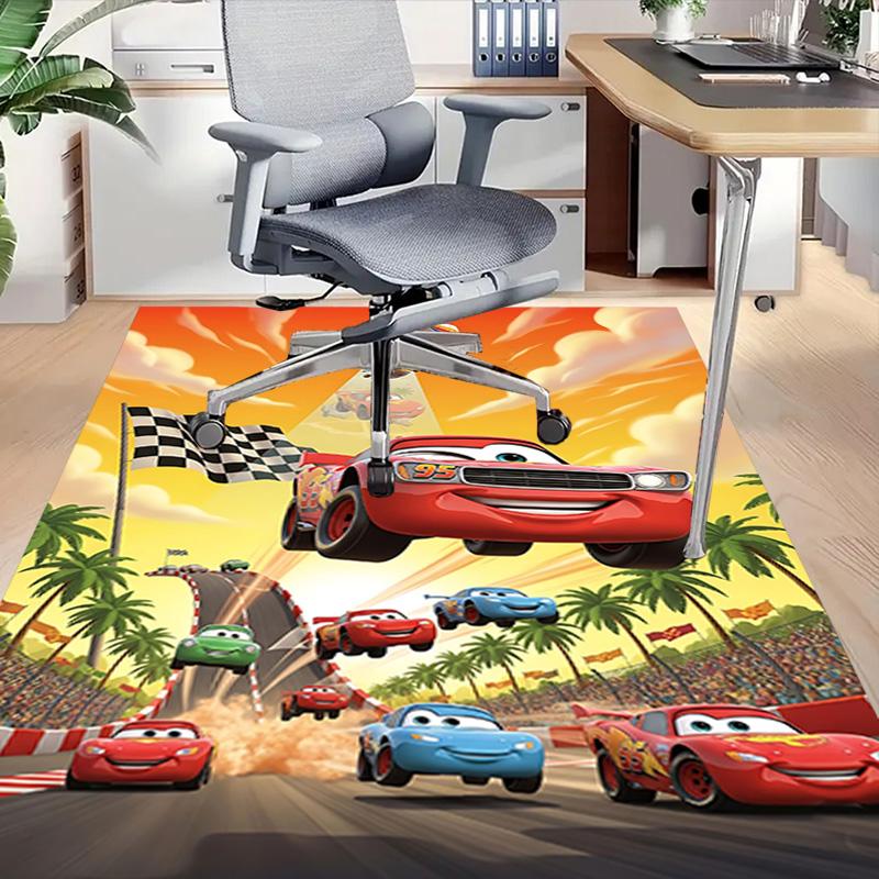 1pc Mcqueen Carpet for Playroom Bedroom Living Room Sofa Home Decor,kids Game Area Rug Non-slip Floor Mat Y72928
