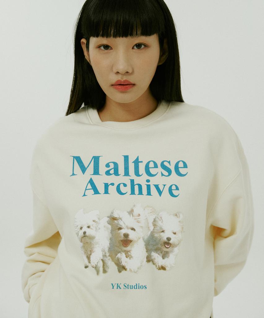 WAIKEI Maltese Archive Sweatshirt Ivory