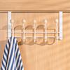 White Iron Simple Behind The Door Hanging Type Scarf Hanger Towel Shelf Door Hooks Storage Hooks