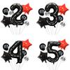 Racing Series Star Aluminum Film Digital Balloon Birthday Party Decoration Set Infield Arrangement