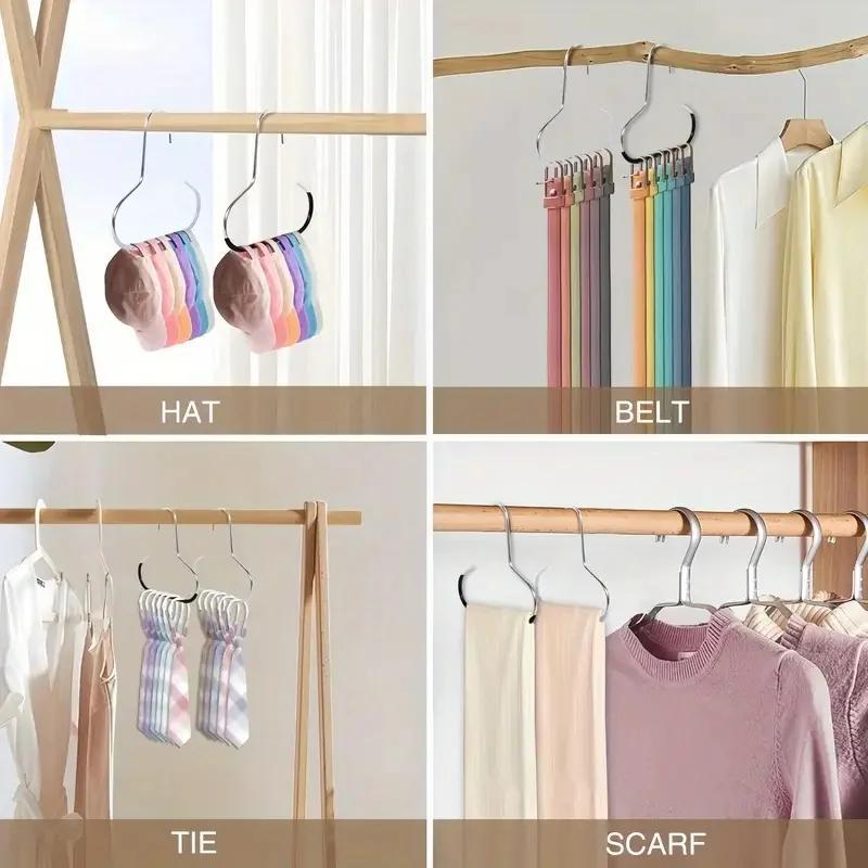 5pcs Baseball Cap Hat Rack Organizer Stainless Steel Hat Hanger Hanging Cap Holder Non-Slip Wall Mount Hook Organizer for Caps