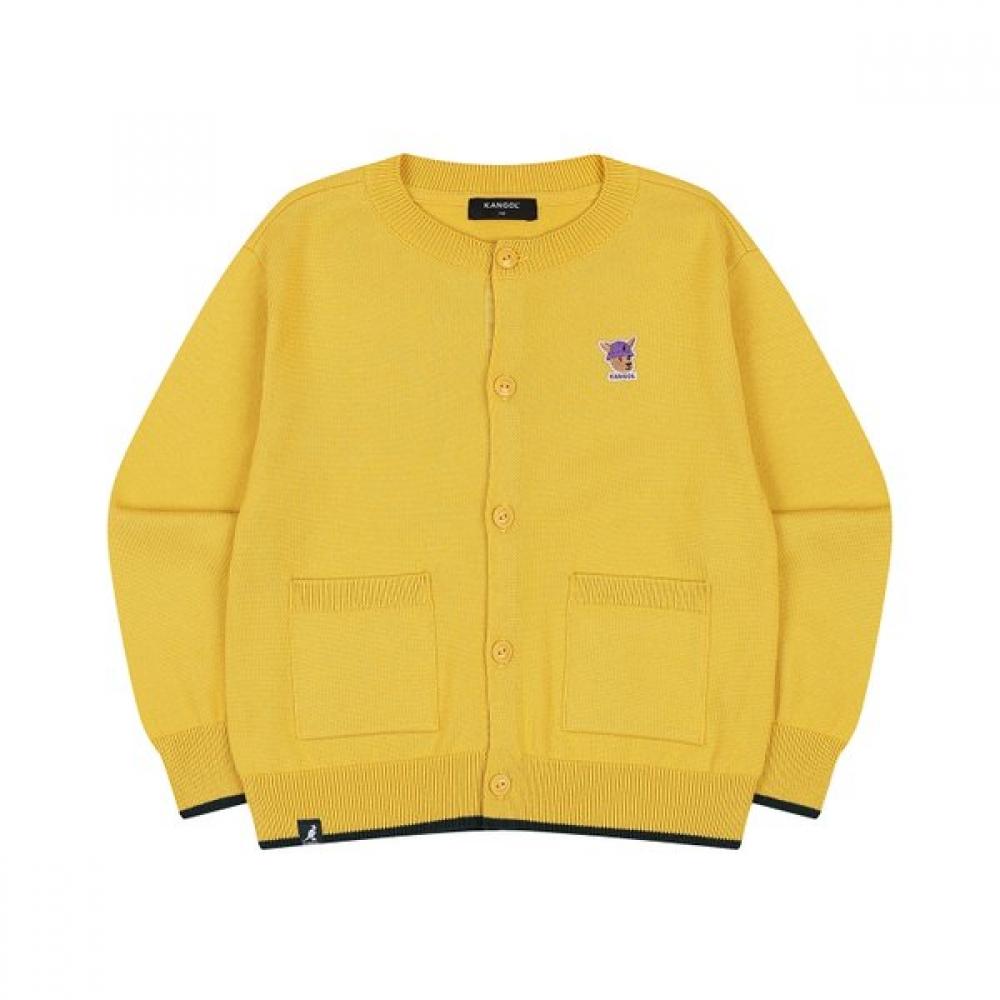 Kangol Kids Autumn Knit Cardigan Yellow Rc 0001 yellow/120