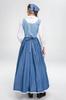 SCLYX Beauty and the Beast Belle Costume, Women's, Long, Light Blue Belle Dress, Sleek, Beauty and the Beast Live-Action Movie Cosplay, Belle