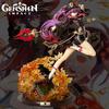 Genshin Impact Hu Tao Animefigurer Spelperiferi Tvådimensionell Vacker Flickstaty Actionfigur Samlingsmodell Leksaker Dekor