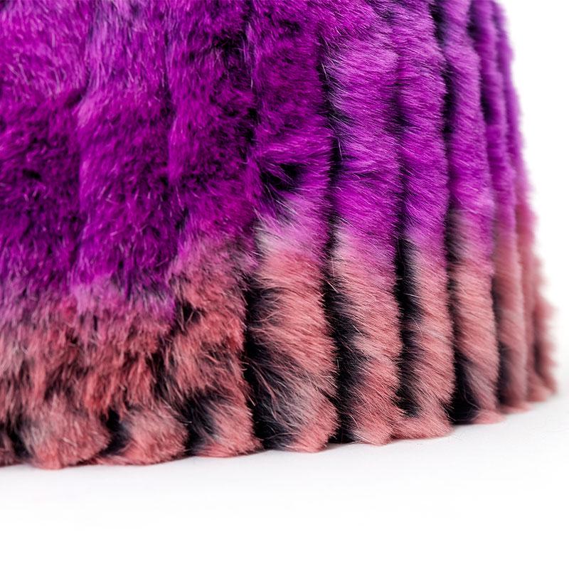 New Winter hats for women 100% Real Rex rabbit fur Patchwork thick hat female knitted hat skullies & beanies women's beanie cap