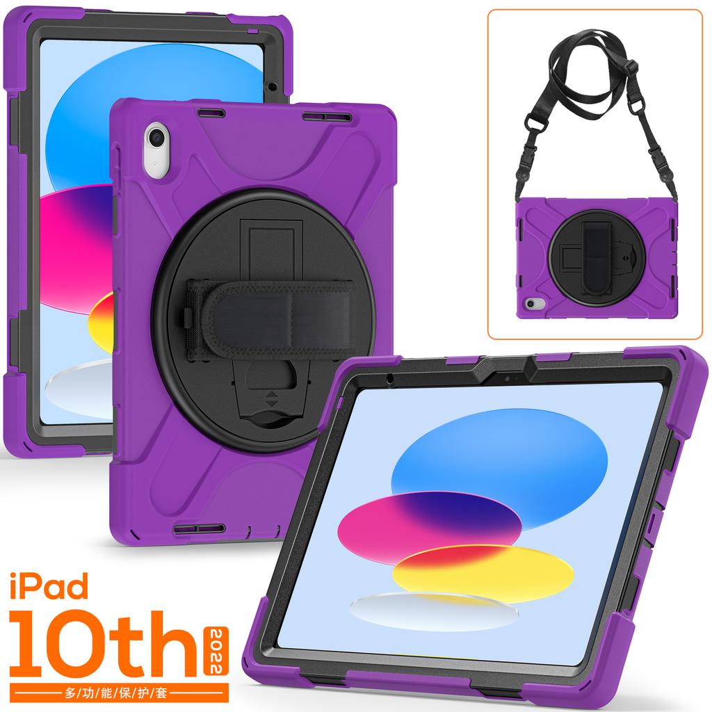 360 Rotating Stand Case Universal for IPad 2025 A16 11th 10.9 2022 10th Gen. A3354 A3355 A3356 A2757 A2777 A2696 Hybrid Cover