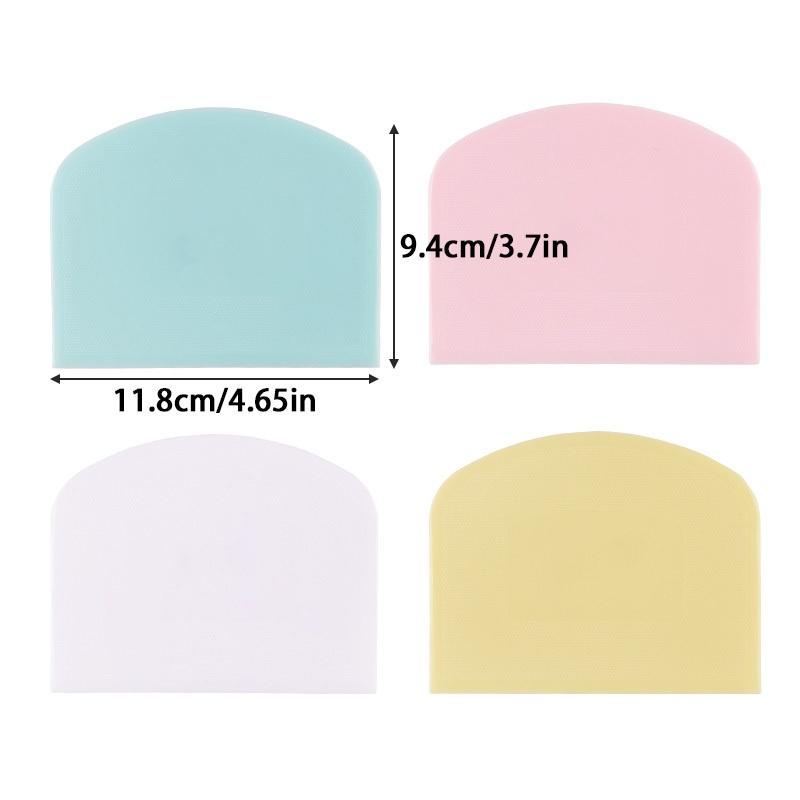 1pc Plastic Dough Scraper - Kitchen Scraper And Cream Spatula for Baking, Ideal for Pastry Scraping, Dough Cutting,