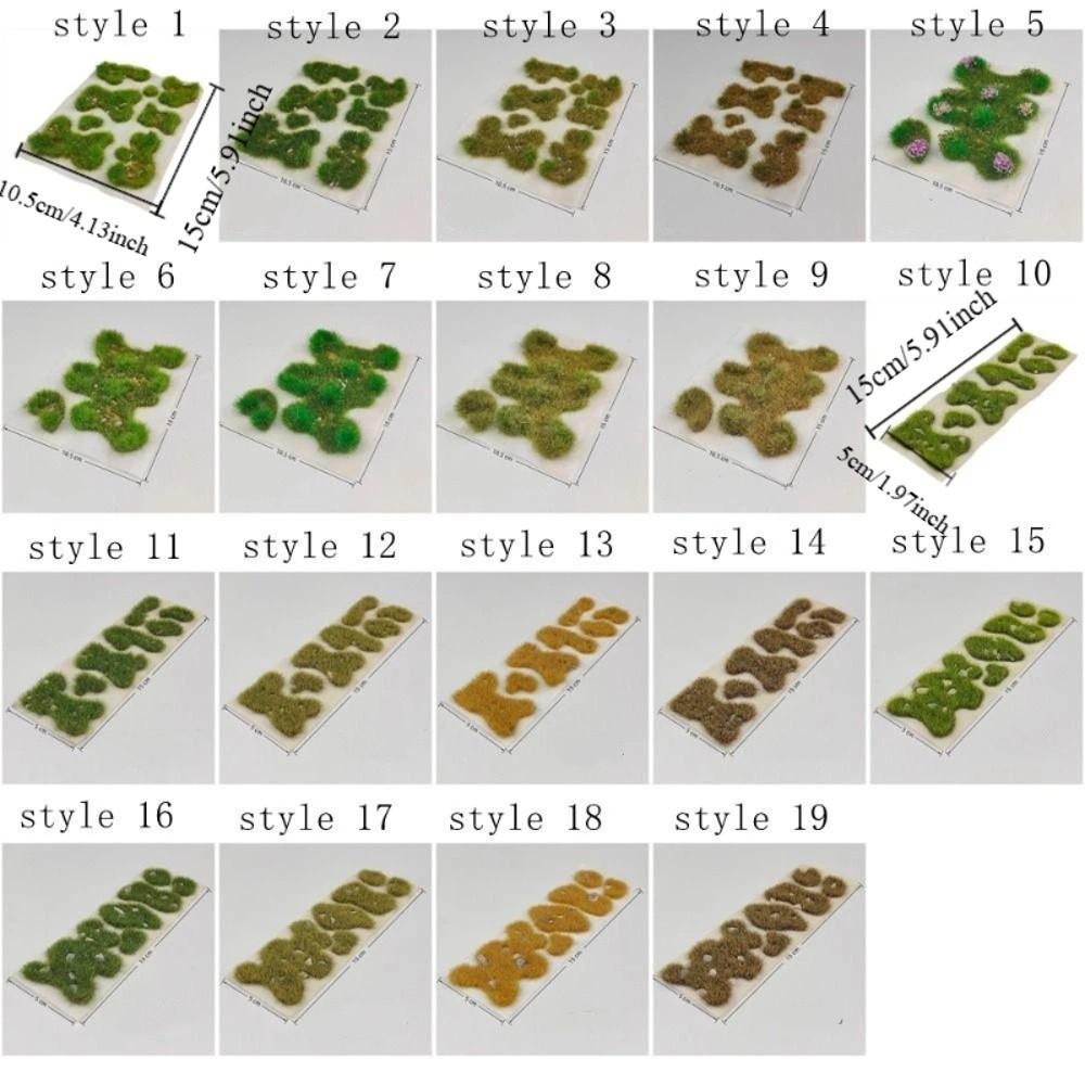 Realistic Miniature Landscape Lawn Model Natural Look Static Grass Cluster  Building Models