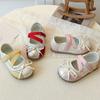 Girls Closed‑Toe Sandals Summer Kids Slip‑On Princess Shoes Fashion Elegant Ballet Flat Shoes for Girls