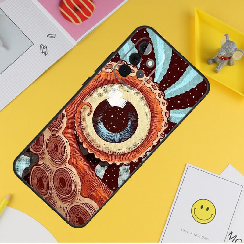 Augen Illustration Hülle Für Samsung Galaxy A54 A34 A14 A56 A52 A53 A16 A26 A36 A55 A35 A15 A32 A12 A33 A13 A17