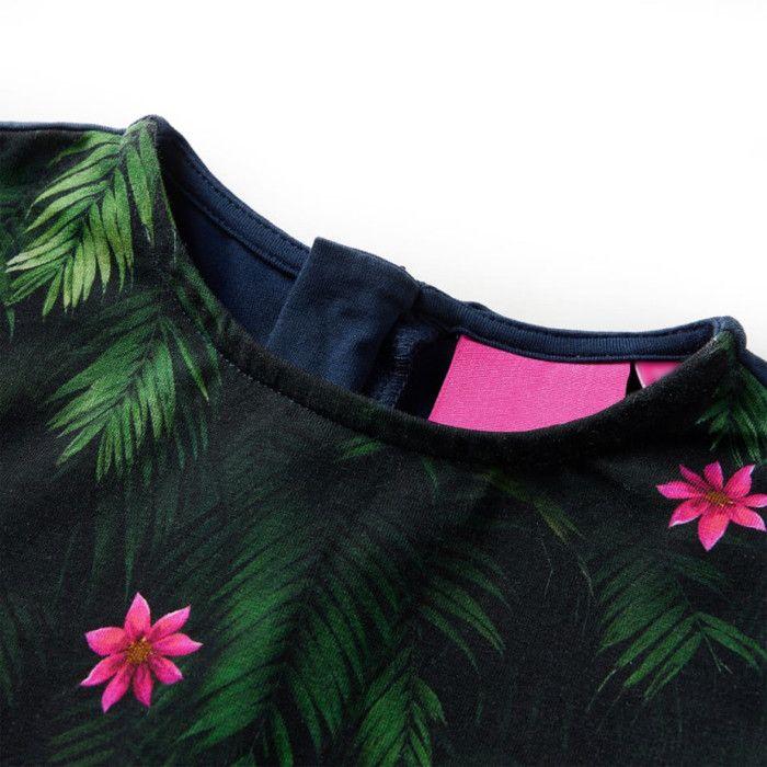 Robe sweat - vidaXL - Imprimé deer - Marine - 1,5 à 10 ans - Résistante et légère